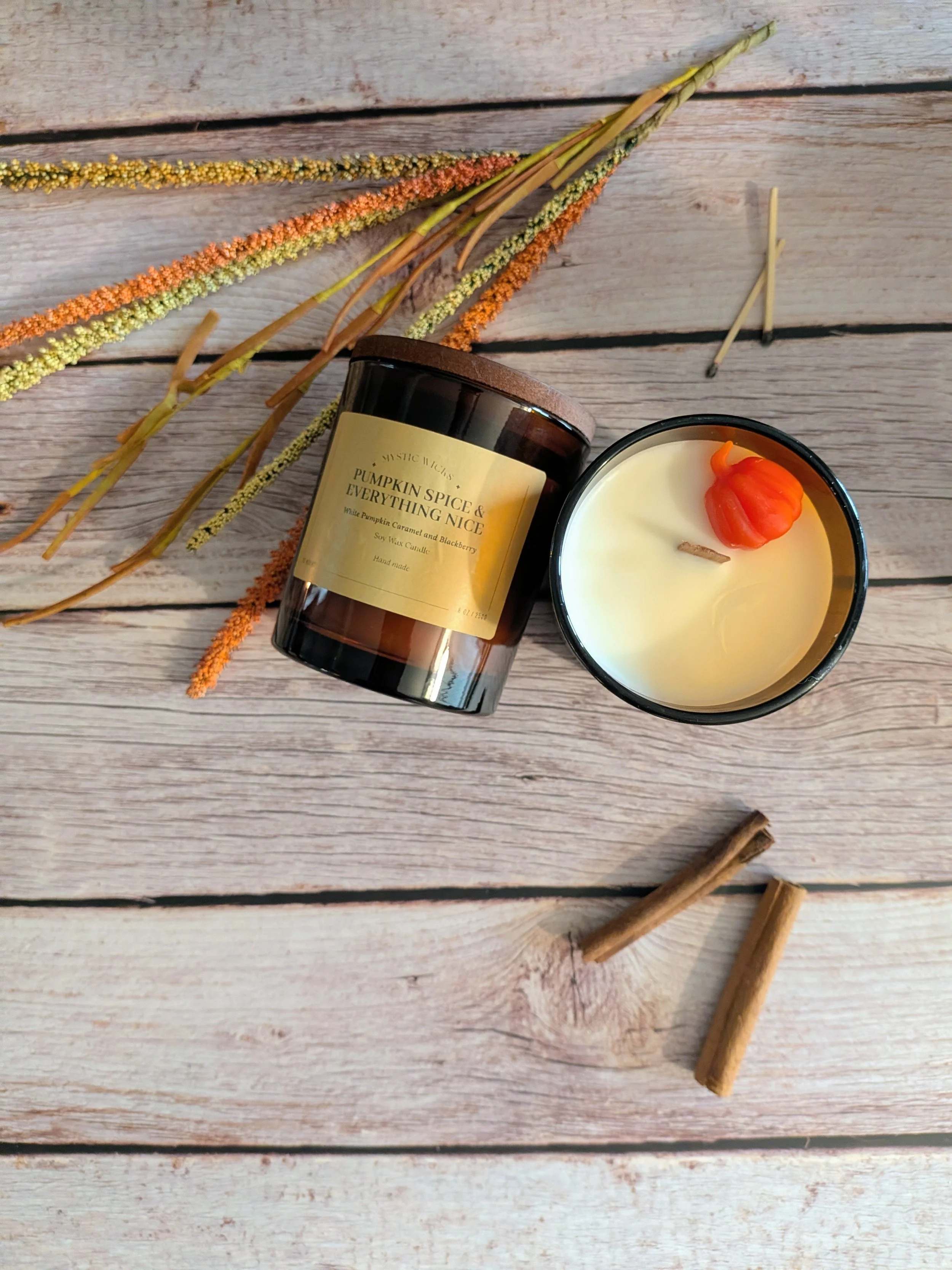 Pumpkin Spice and Everything Nice - Pumpkin Spice 8 oz Soy wax Candle