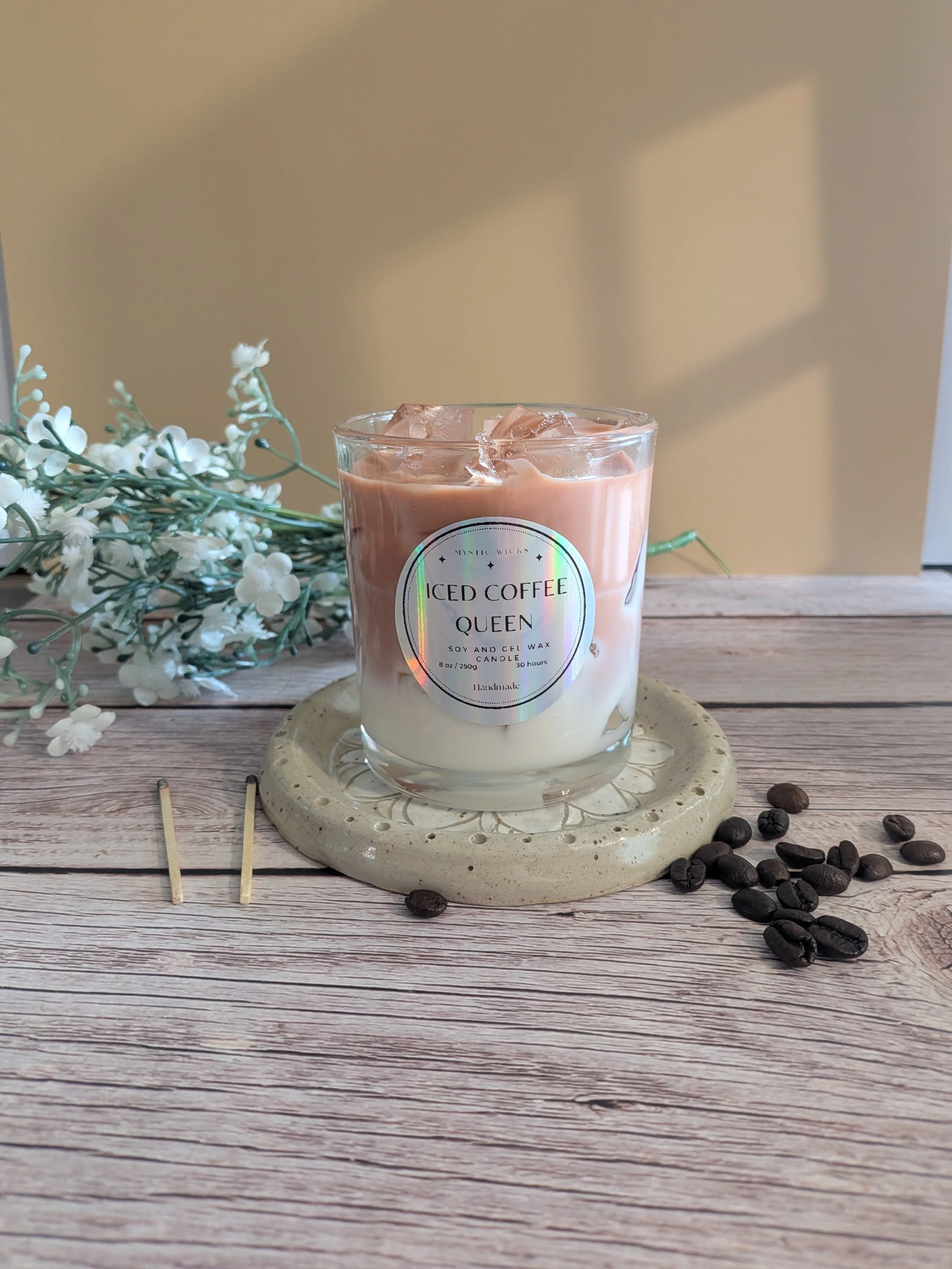 Iced Coffee Queen - Iced Coffee Soy and Gel Wax Candle 8 oz