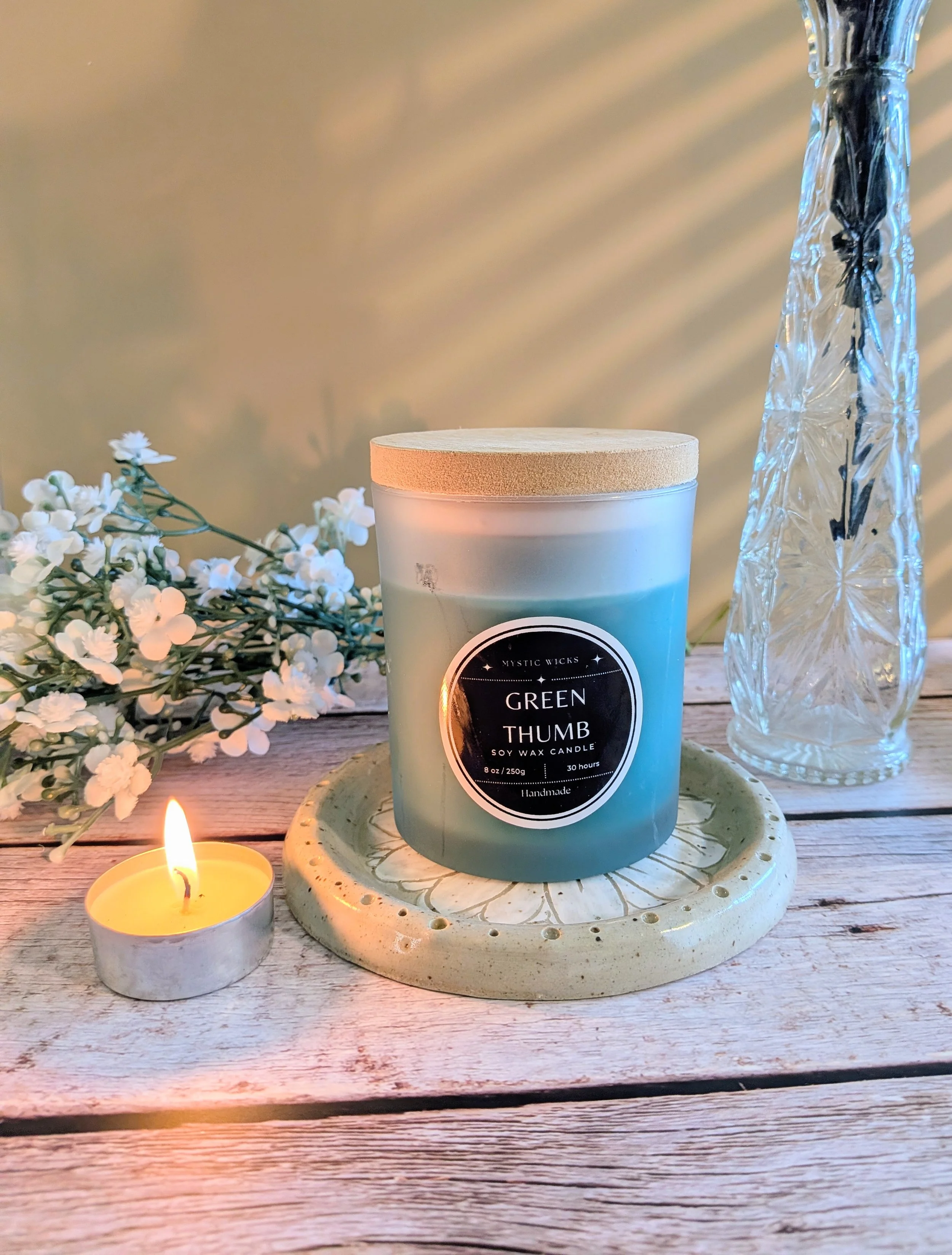 Green Thumb Tomato Leaf Candle