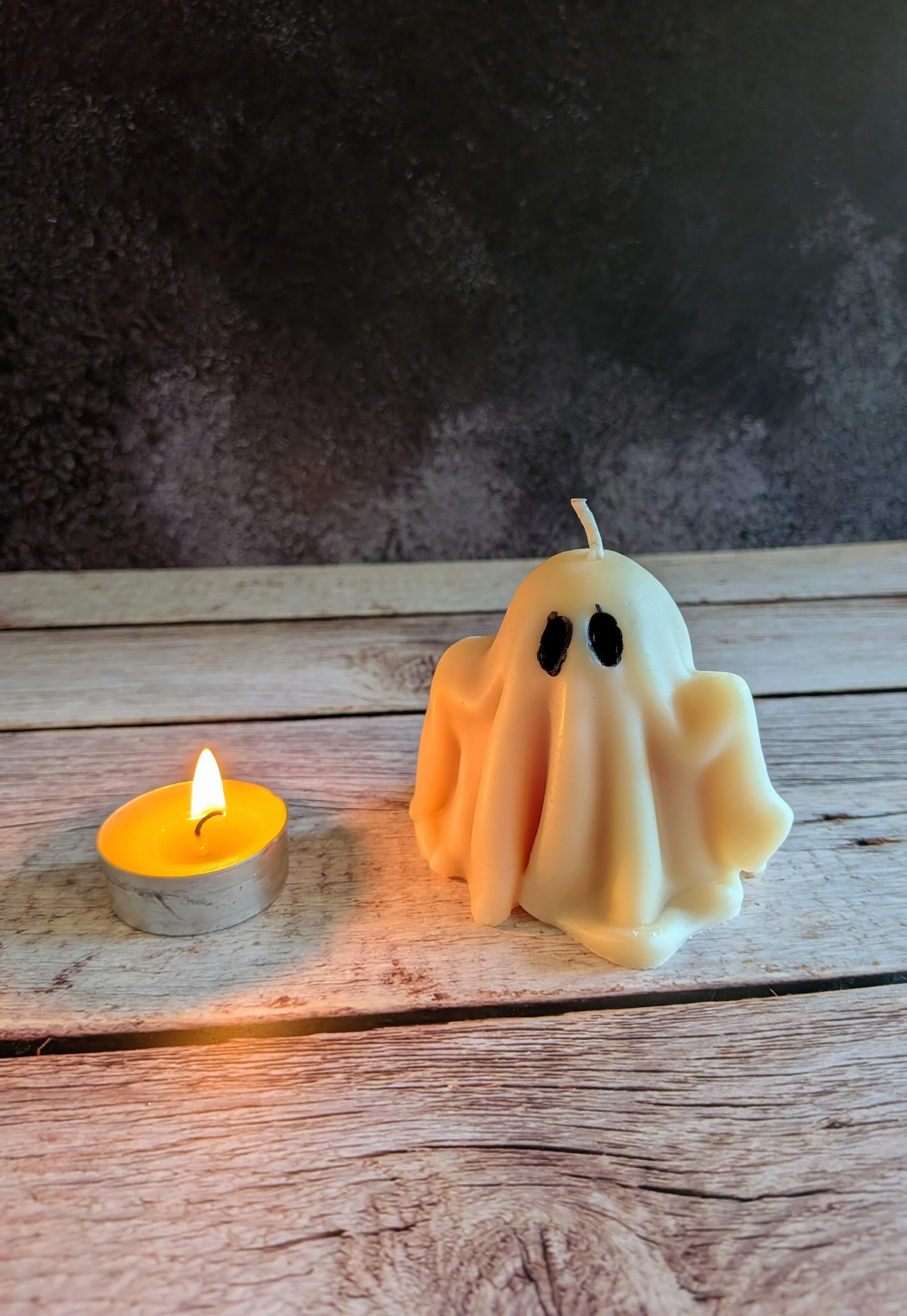 Hey Boo Ghost Figure Candle