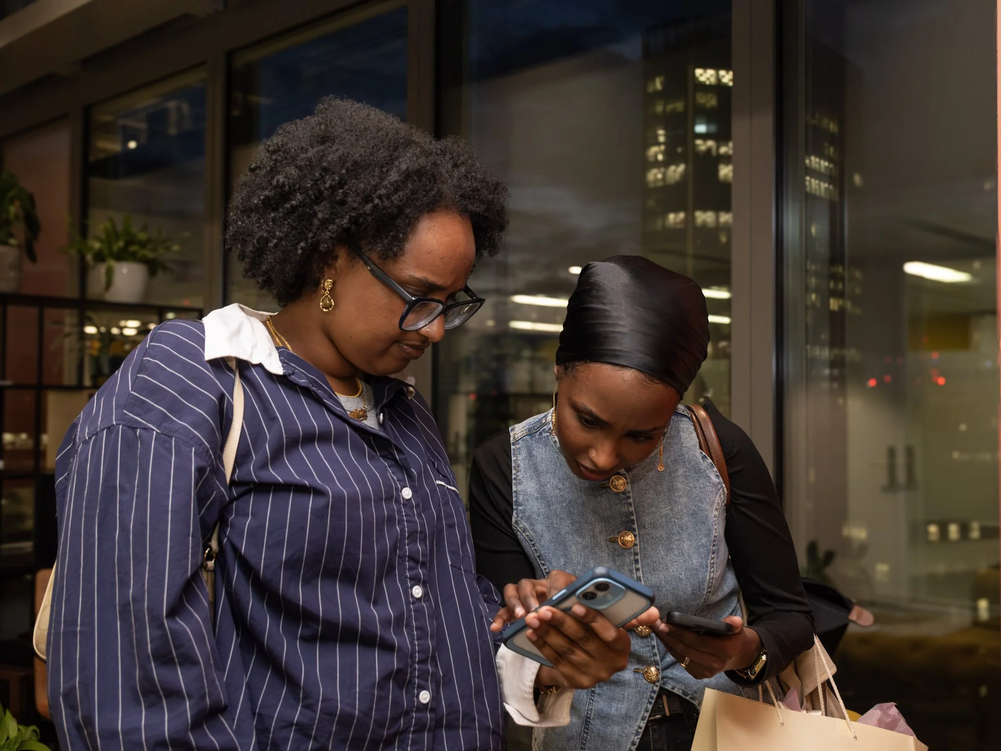 Women from the BloomWell community connecting through a digital wellbeing space