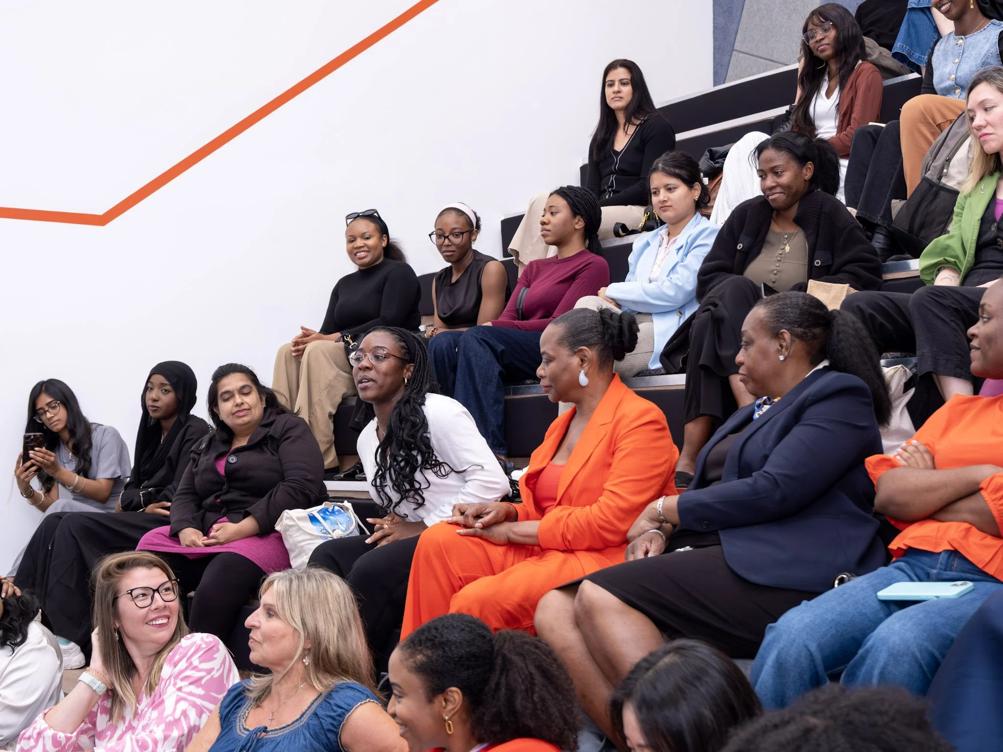 Women engaging in a BloomWell community wellbeing session