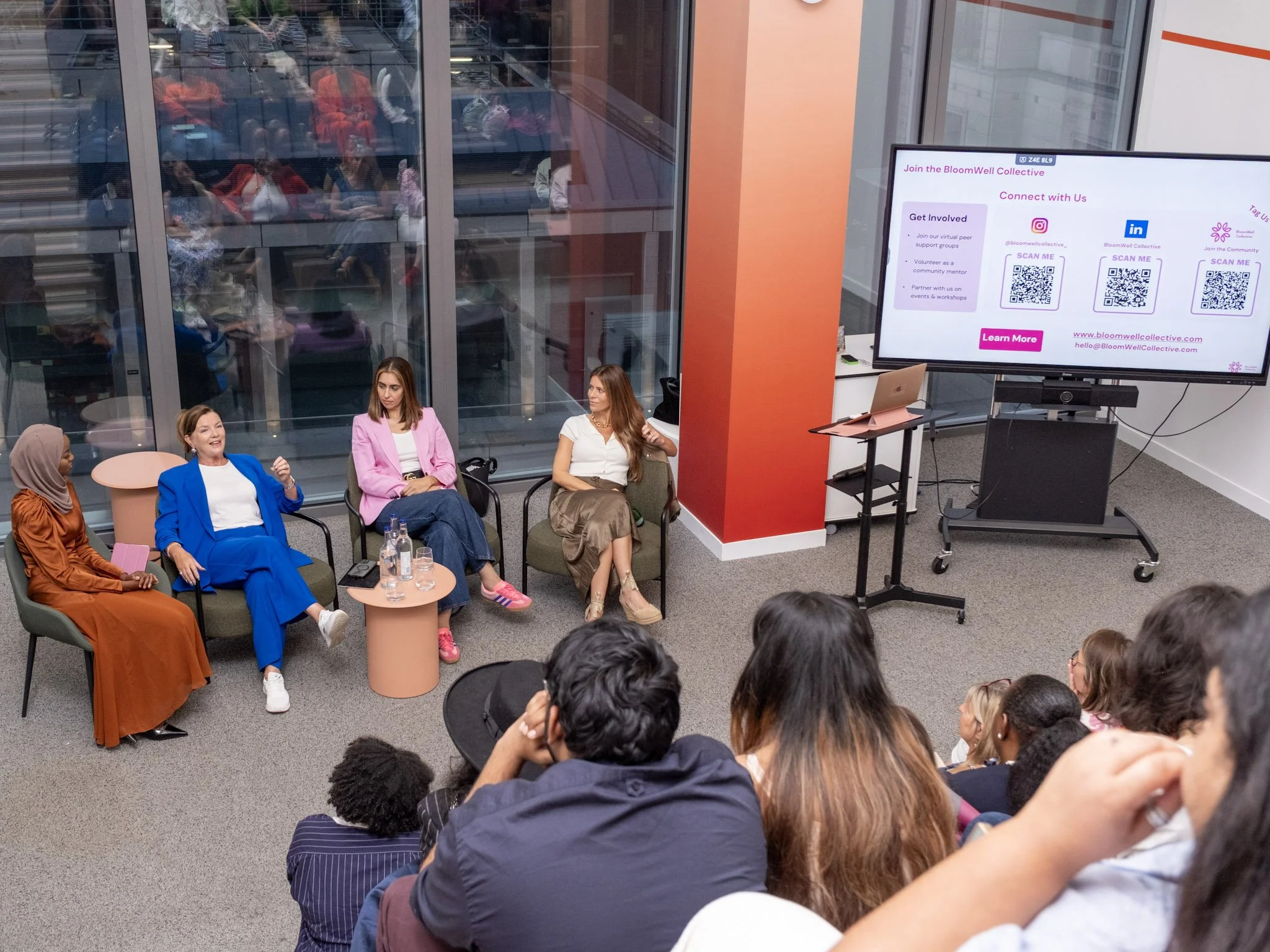 Bloomwell Collective event's  panel discussion in london