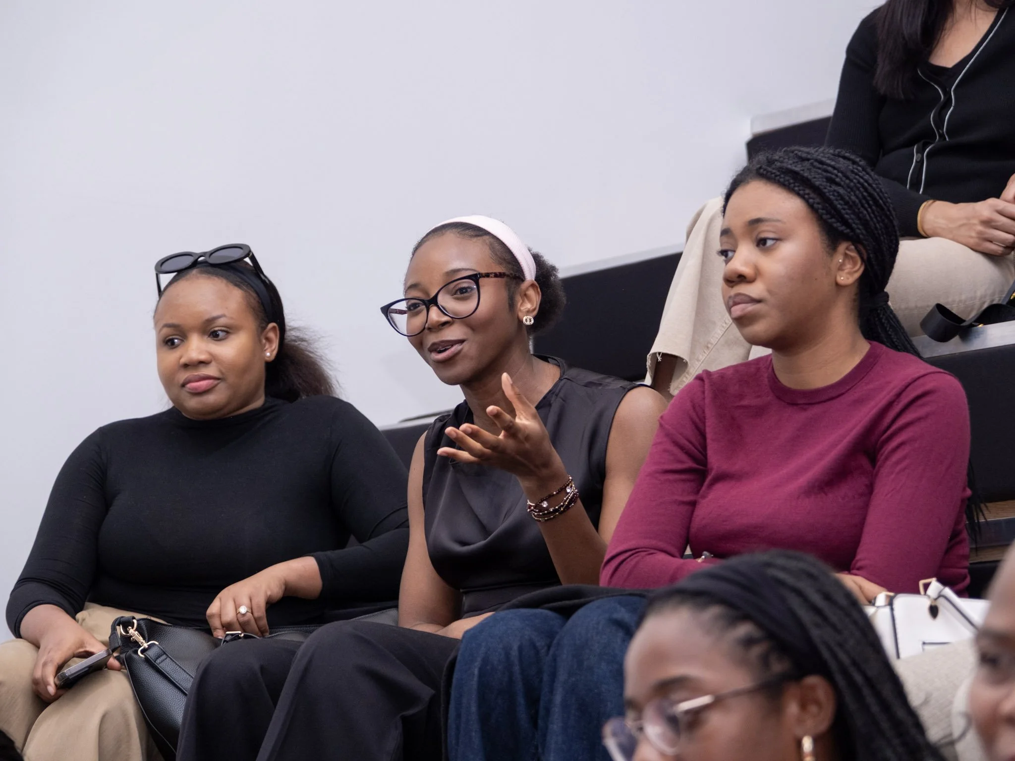 Women at BloomWell event Speaking up