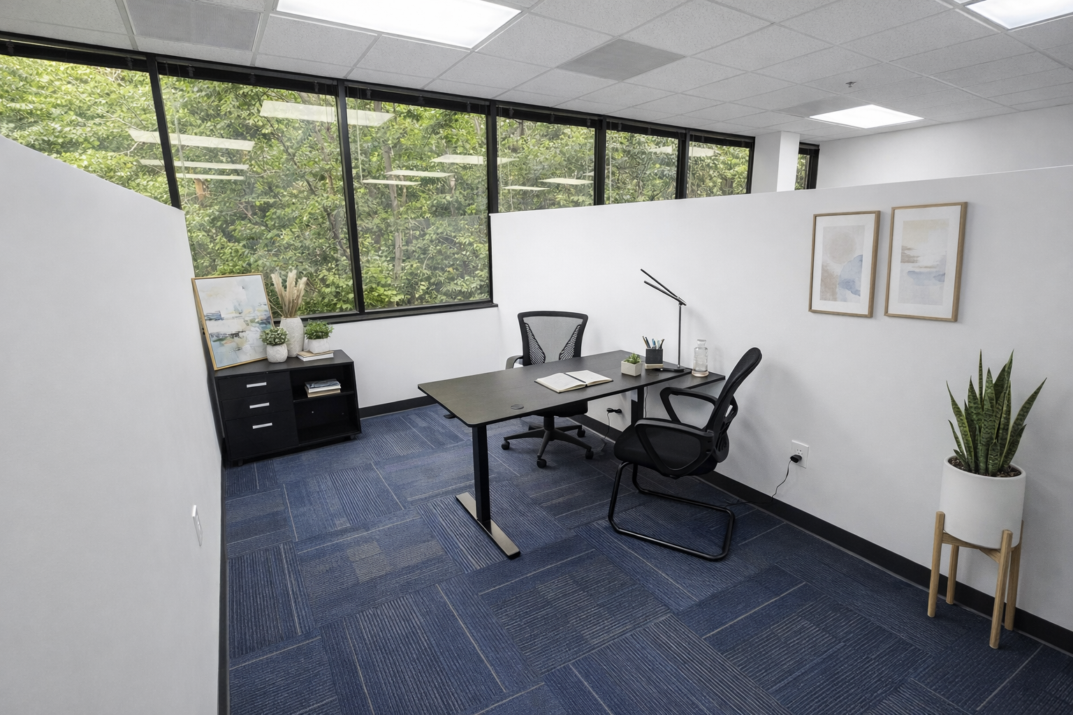 An Private Office Staged | Coworking Shared Office | Jacksonville FL