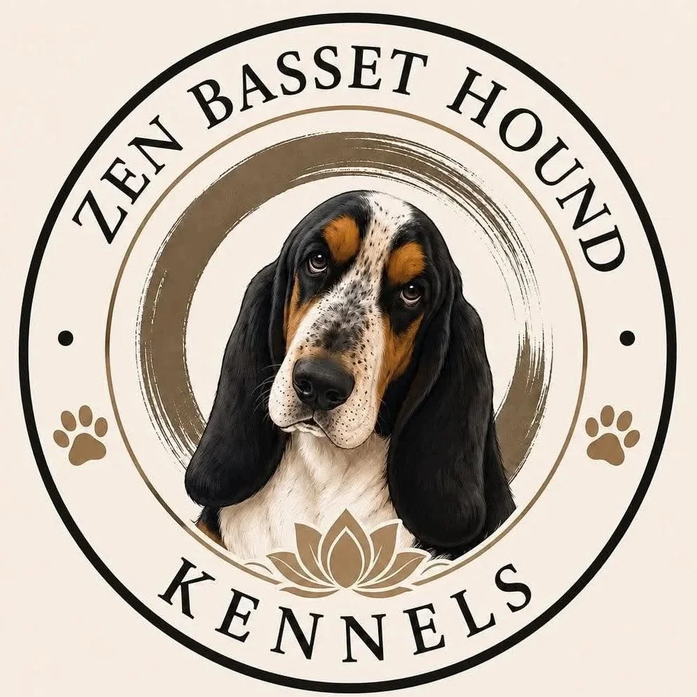 Zen Basset Hound Logo