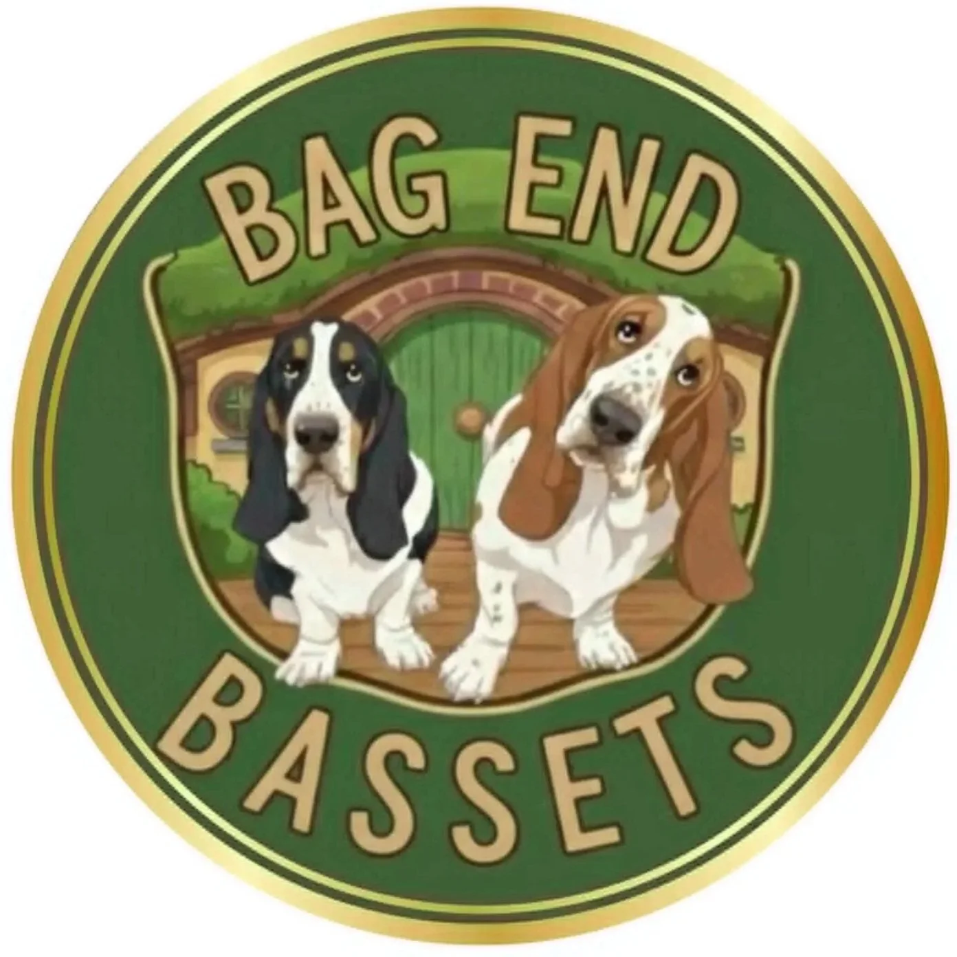 Bag End Basset Hounds Logo