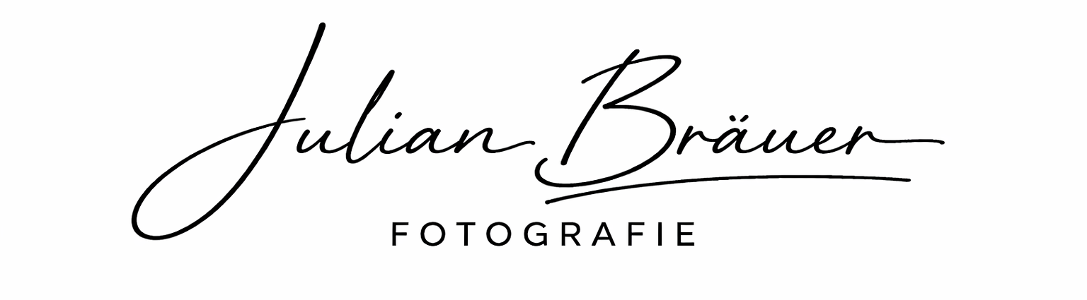 Logo mit dem Text 'Julian Bräuer Fotografie' in eleganter Schriftart.