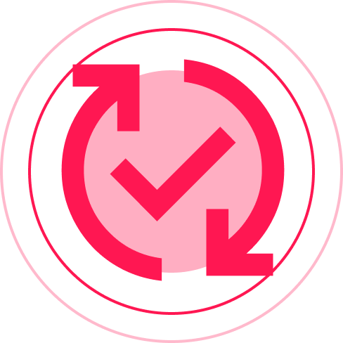 Icône graphique representant la transformation qu'une entreprise aura travaillant avec ManagementAndRun.