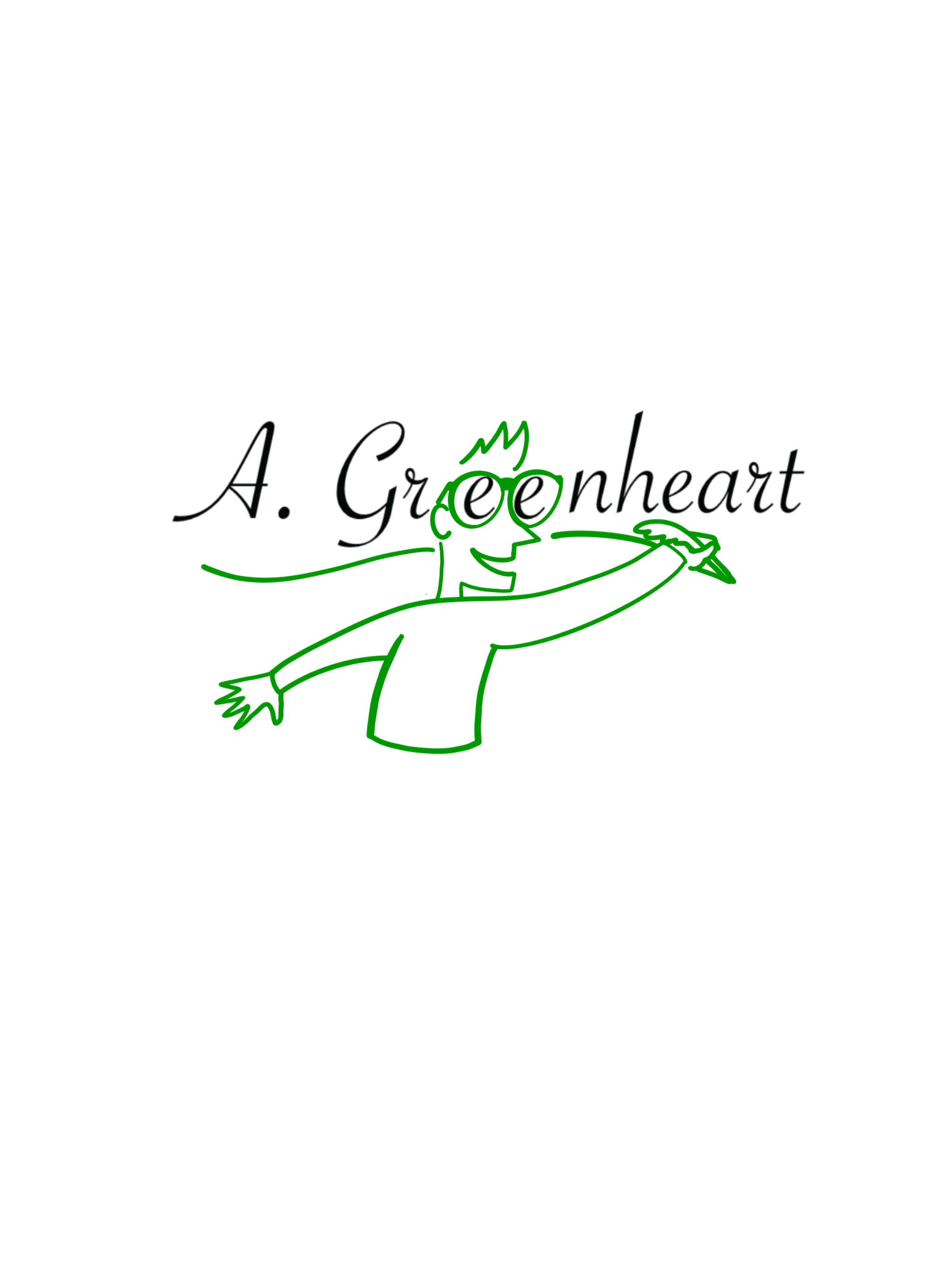 A neon green outline of a man with a futuristic design, set against a black background.