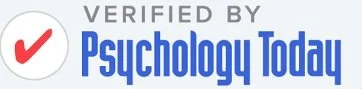 Verified by Psychology Today badge with red checkmark