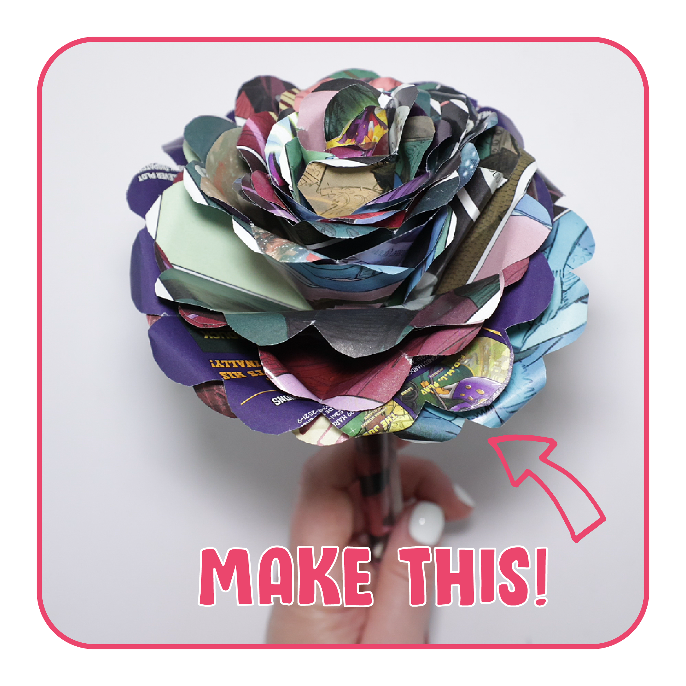 April's Project: DIY Comic Book Rose Kit