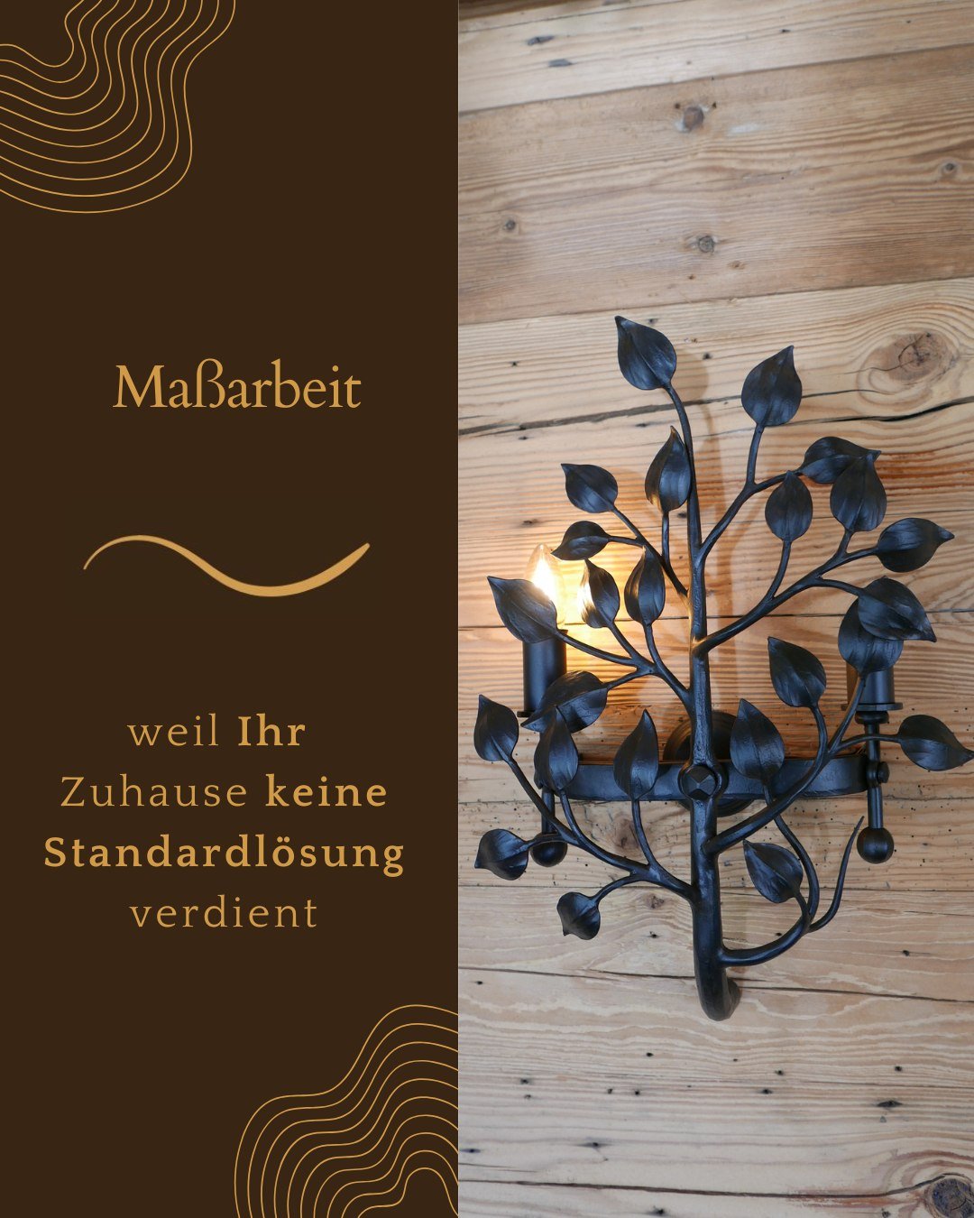 Ma&szlig;arbeit &ndash; weil Ihr Zuhause keine Standardl&ouml;sung verdient. ✨

Ma&szlig;arbeit bedeutet f&uuml;r uns: Wir biegen nicht Ihr Haus passend f&uuml;r ein Produkt, sondern wir schmieden das Produkt passend f&uuml;r Ihr Haus. 🏠🔨

Ob eine 