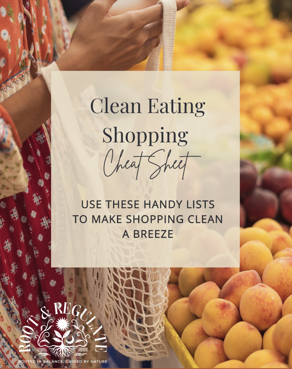 Clean Eating Shopping Cheat Sheet
