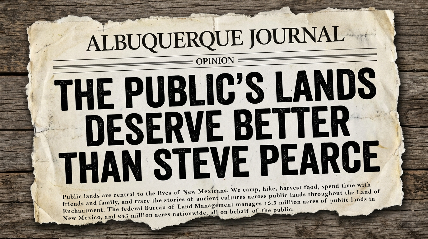 "To honor the purpose of the BLM and reflect what Americans cherish about public lands, the U.S. Senate must reject this nomination."&nbsp;