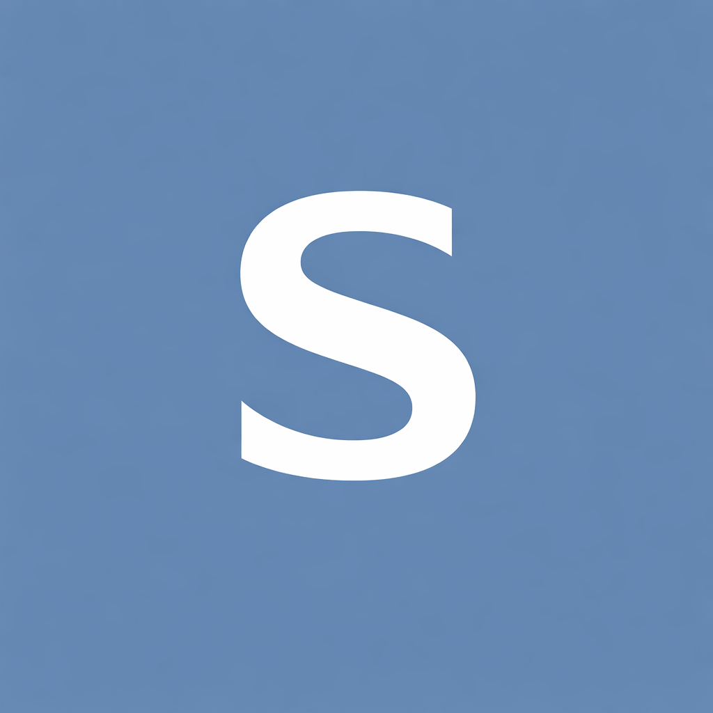 Microsoft Skype logo with a large white 'S' on a blue background.