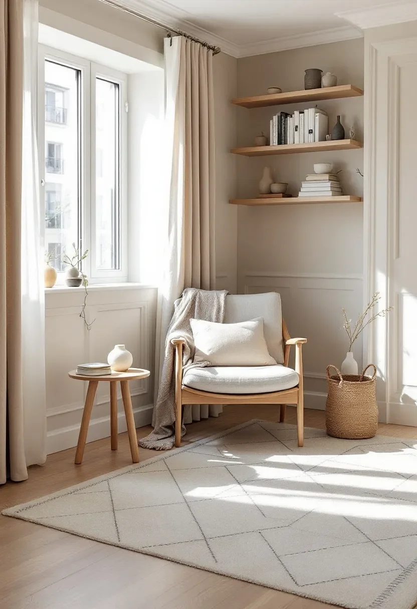 Picture of a calming space to read a book
