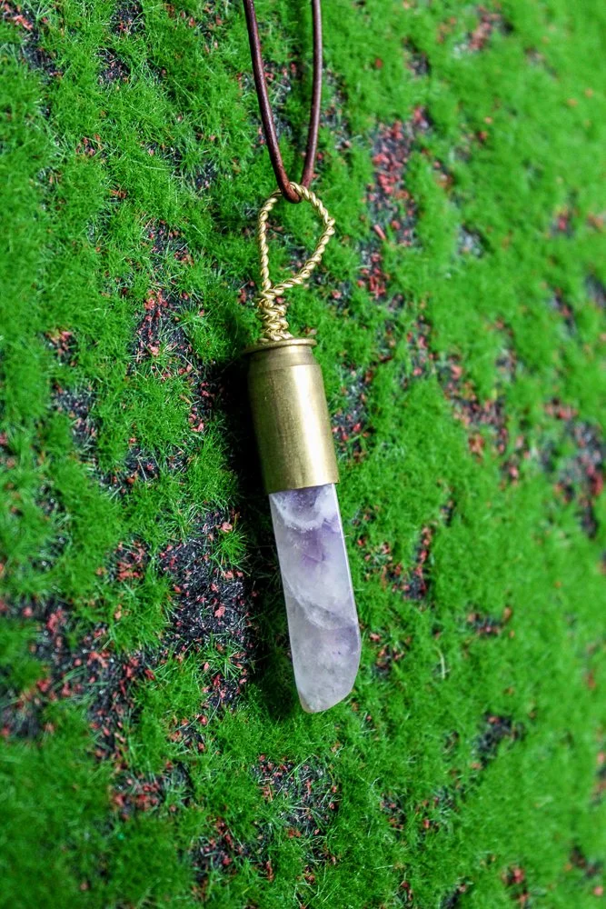 Amethyst Bullet Necklace