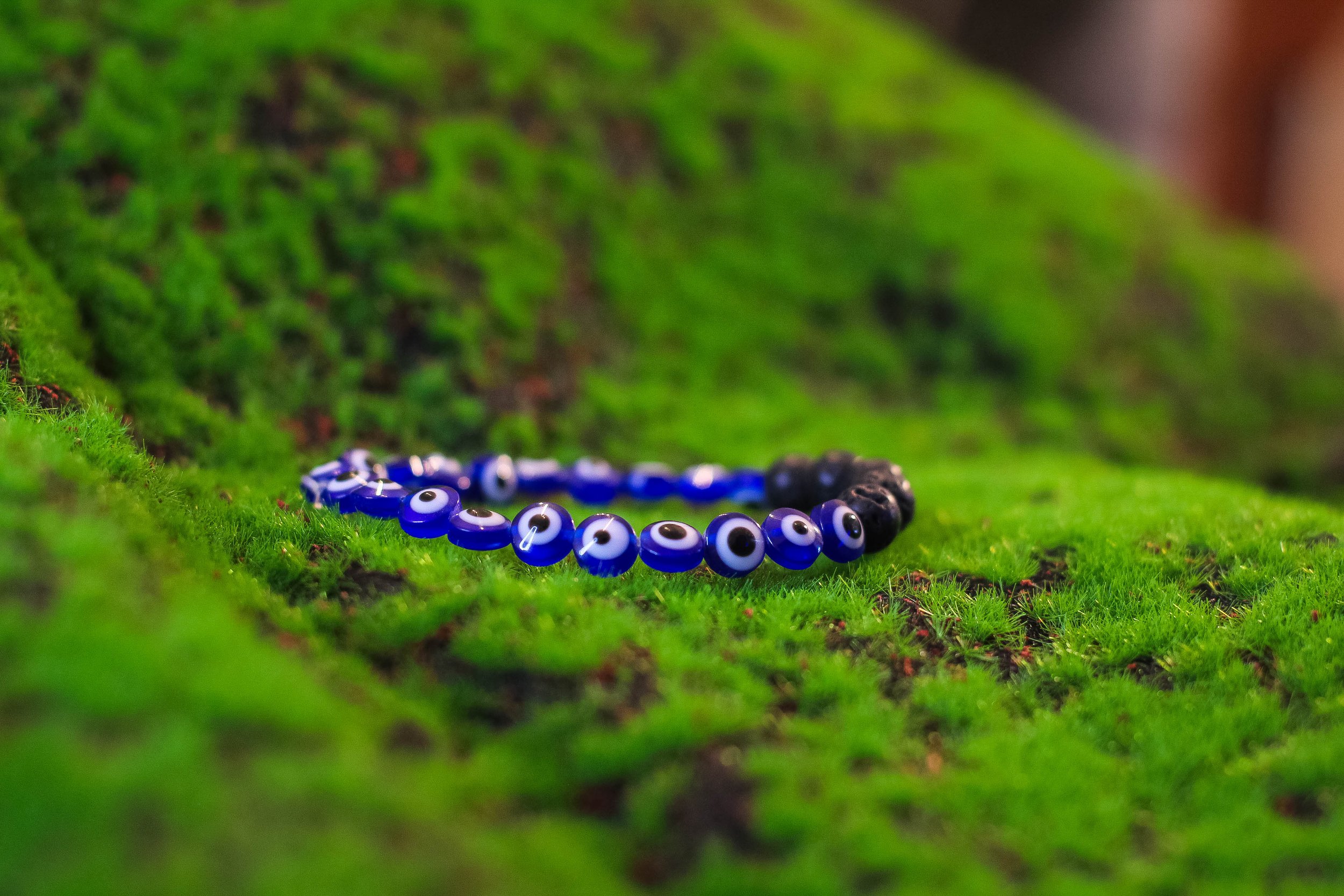Evil Eye Diffuser Bracelet (Blue)
