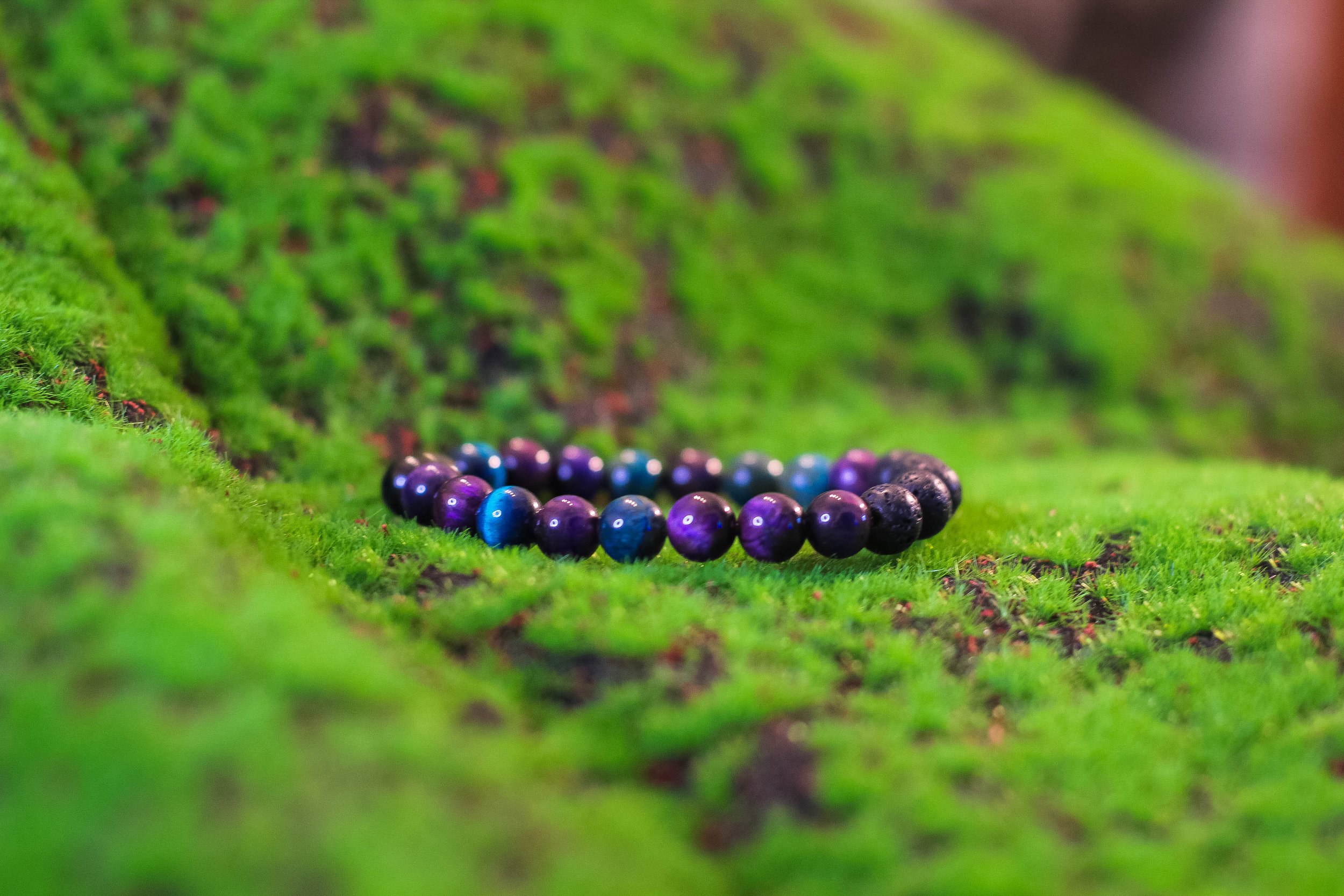 Blue Tiger's Eye Diffuser Bracelet
