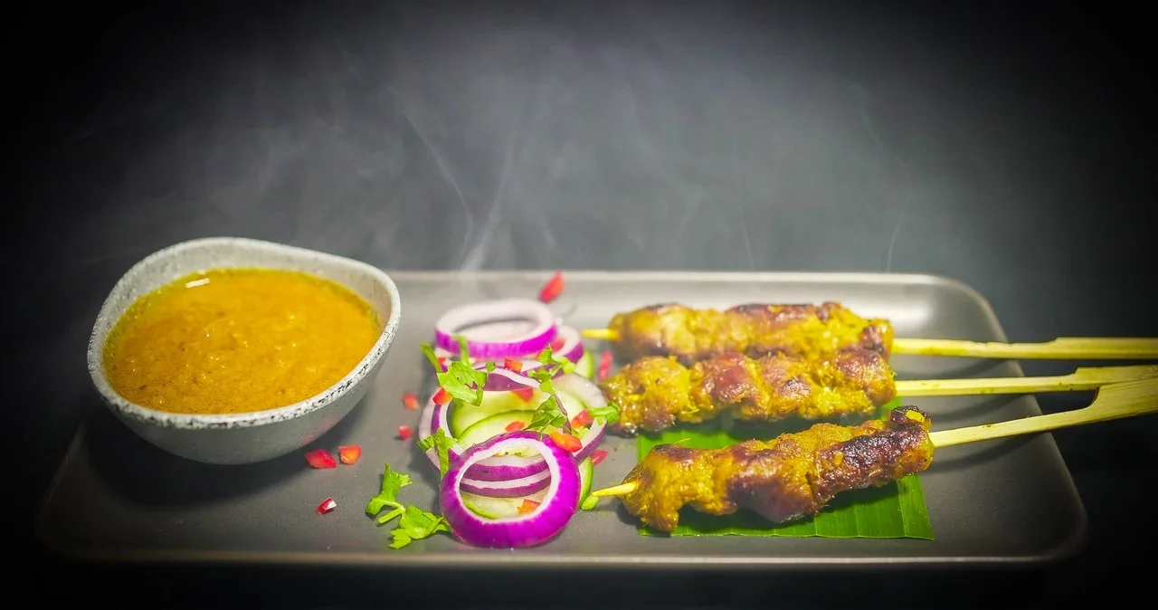 Malaysian satay served by The Malay Courtyard