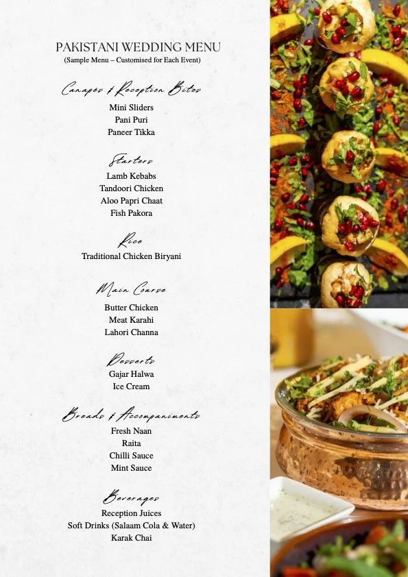 Cuisine — Mubarak Events