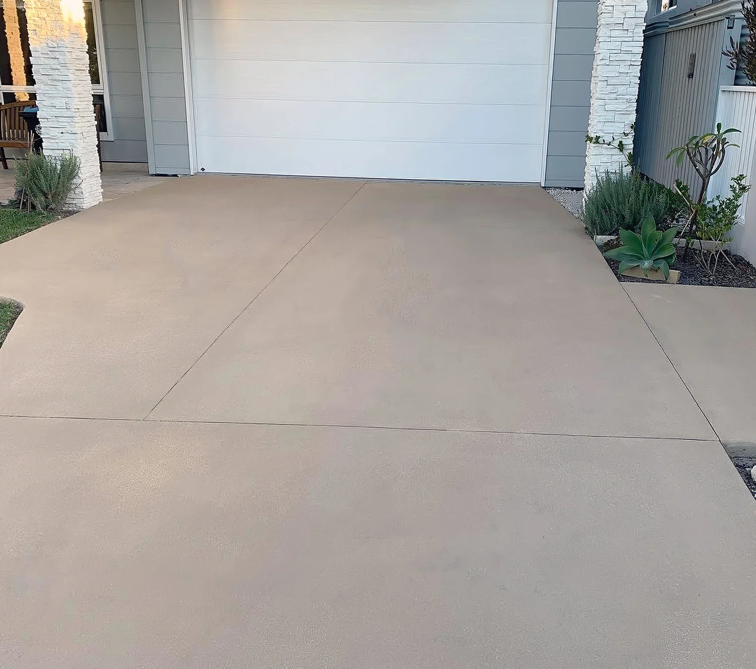 Completed Dulux Avista concrete resurfacing project in Curl Curl