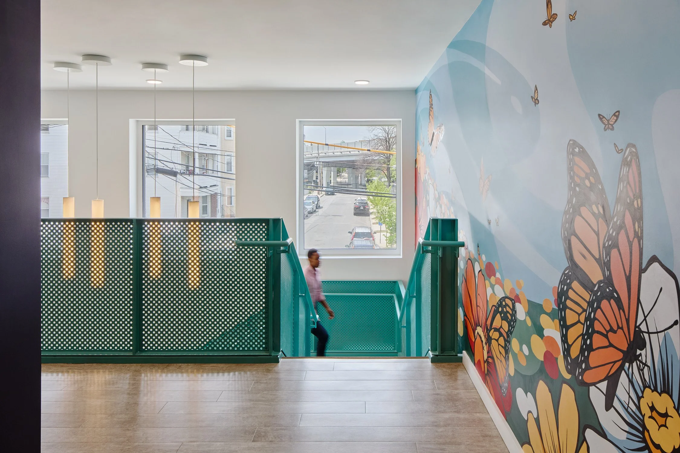  Michael Talbot,  Serenity , 2024. Hand-painted mural. © Michael Talbot. Photography by  Jane Messinger . 