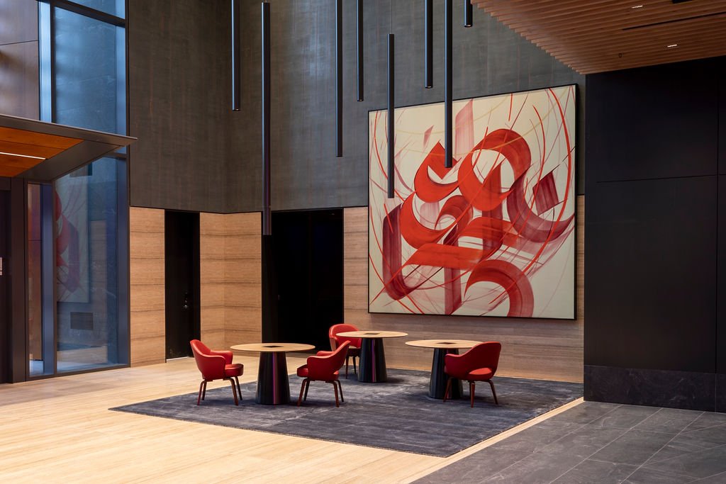  Sneha Shrestha, a.k.a IMAGINE,  Green Tara 2 , 2023. Acrylic on canvas. 137 x 137 inches. © Sneha Shrestha, a.k.a. IMAGINE. Photography by Mel Taing 