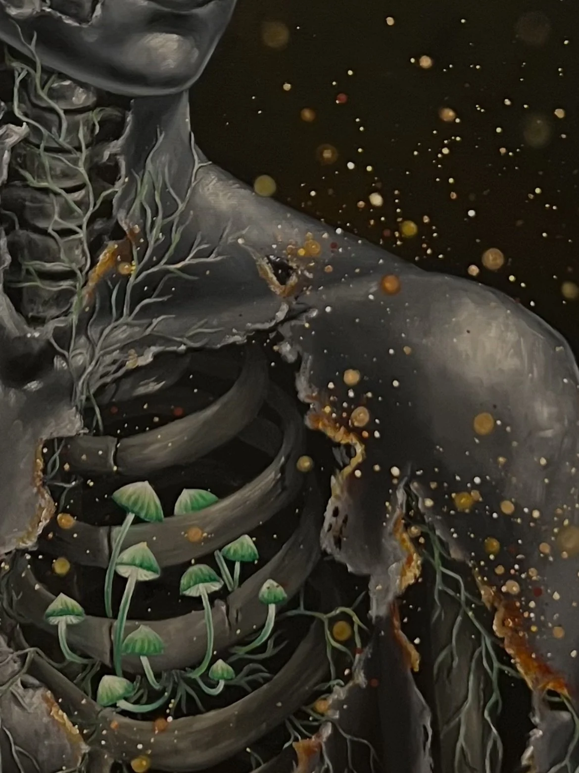 𝗖𝗼𝗺𝗺𝗲𝗻𝘁 𝘀&rsquo;𝗶𝗻𝗰𝗮𝗿𝗻𝗲𝗿 𝗽𝗹𝗲𝗶𝗻𝗲𝗺𝗲𝗻𝘁 𝗱𝗮𝗻𝘀 𝘂𝗻 𝗺𝗼𝗻𝗱𝗲 ?

C&rsquo;est la question simple mais essentielle qui structure ma premi&egrave;re s&eacute;rie picturale, 𝘖𝘳 𝘥𝘶 𝘵𝘦𝘮𝘱𝘴, que je viens de finaliser.

J&rsq