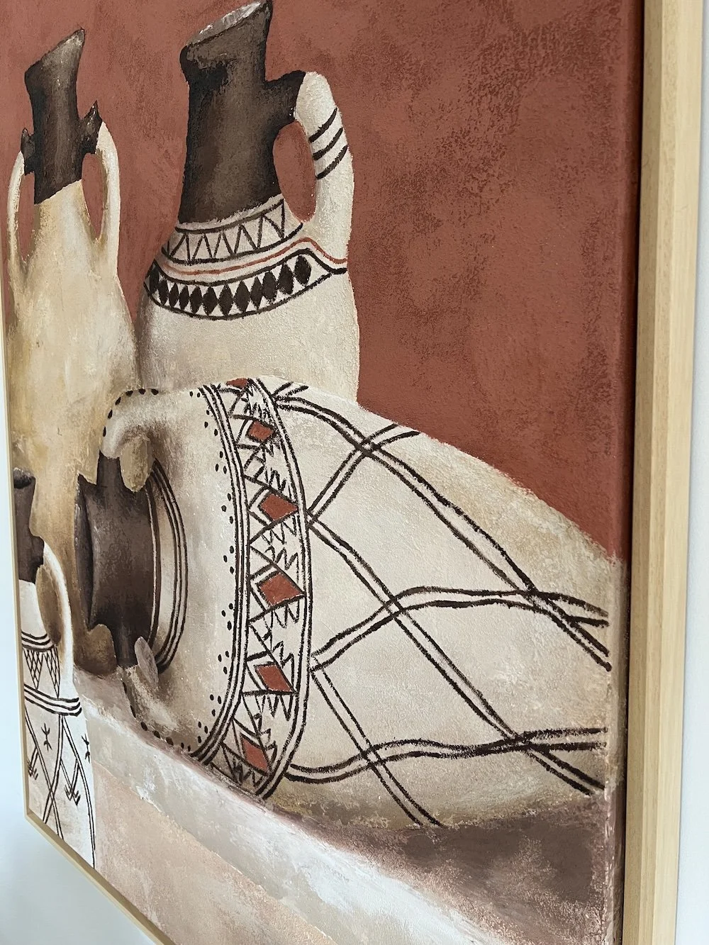 Motifs géométriques berbères inspirés de l’art amazigh – peinture de Vanessa Ben Amor