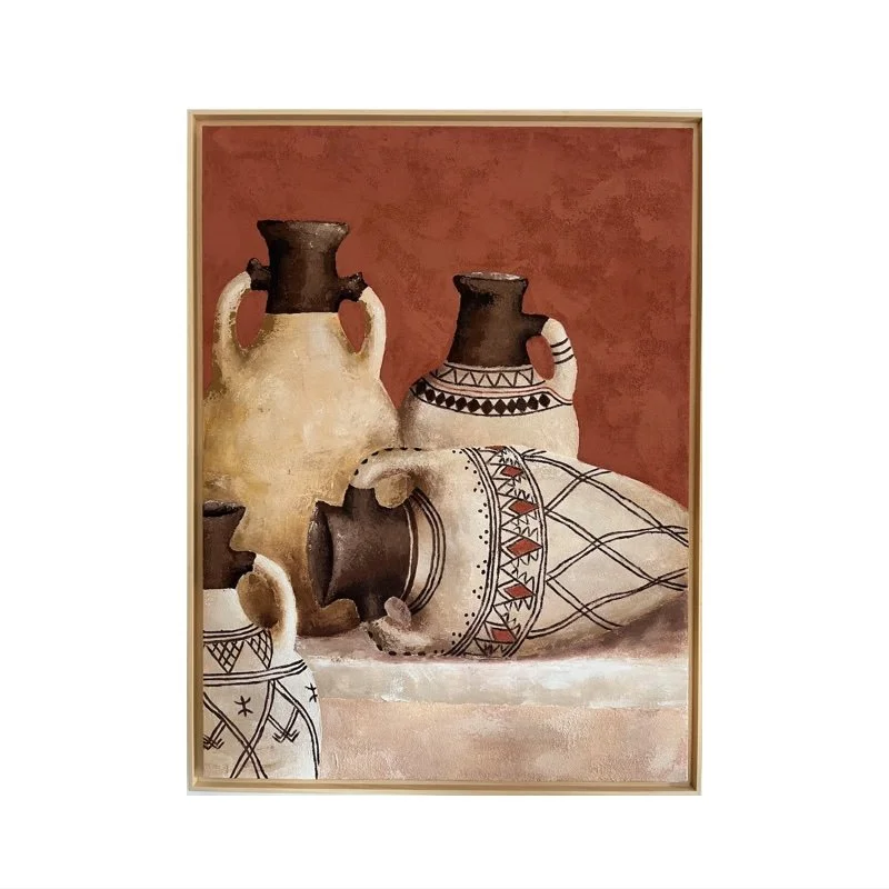 Motifs géométriques berbères inspirés de l’art amazigh – peinture de Vanessa Ben Amor artiste peintre