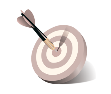 Strategic marketing dart board