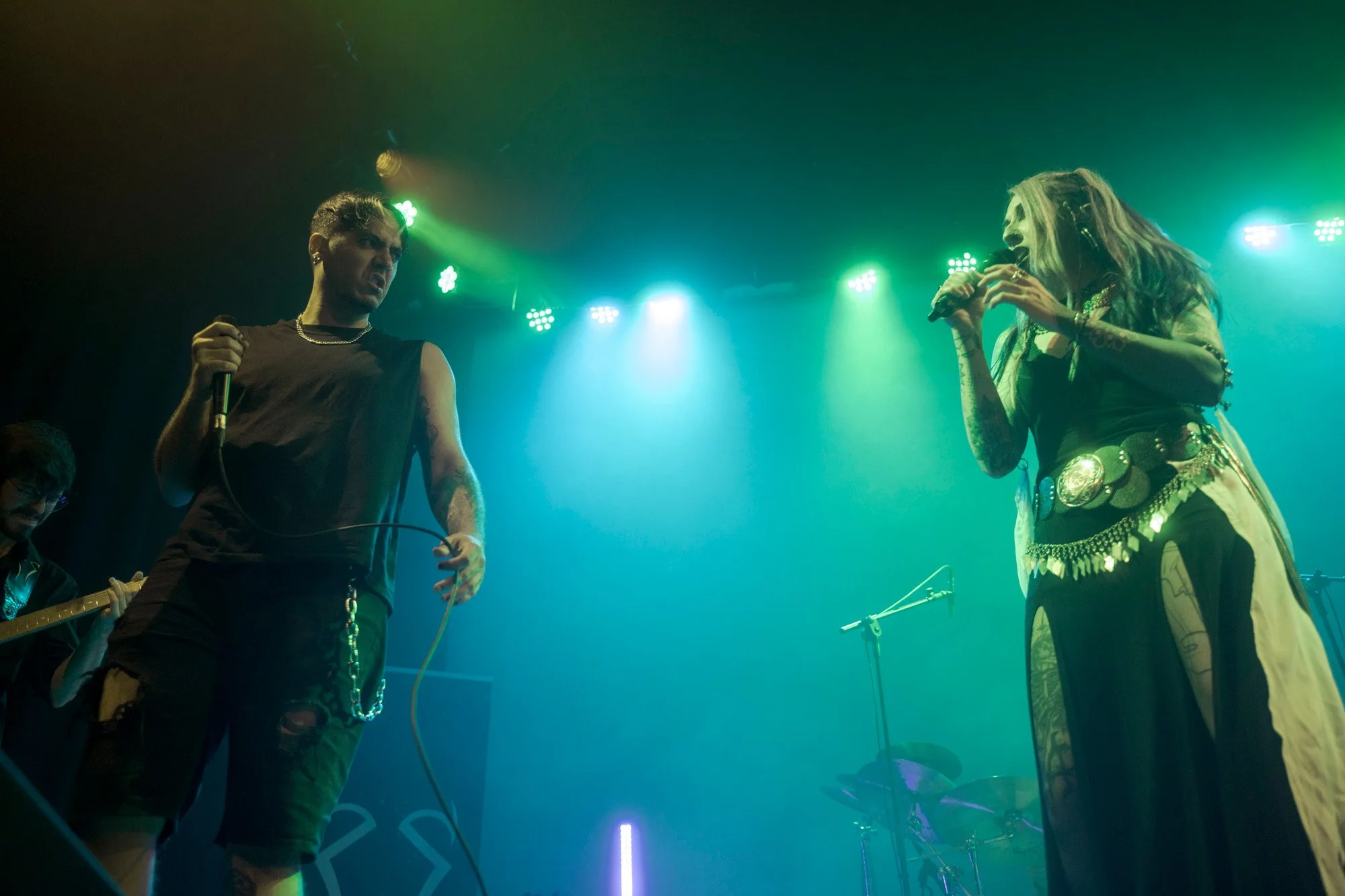 Kris Vega singing live with guest artists during Serapis Project performance.