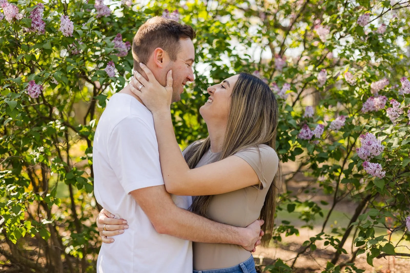 Surprise Proposal at Lilacia Park | Kevin &amp; Bree