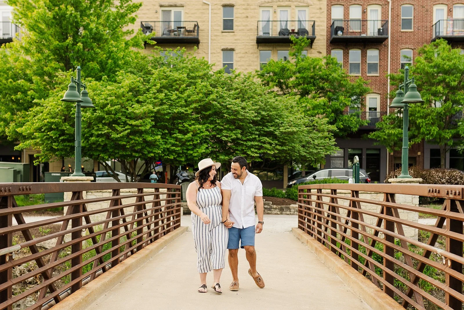 First Couple Photo Session in Downtown Lemont | Taylor &amp; Orlando
