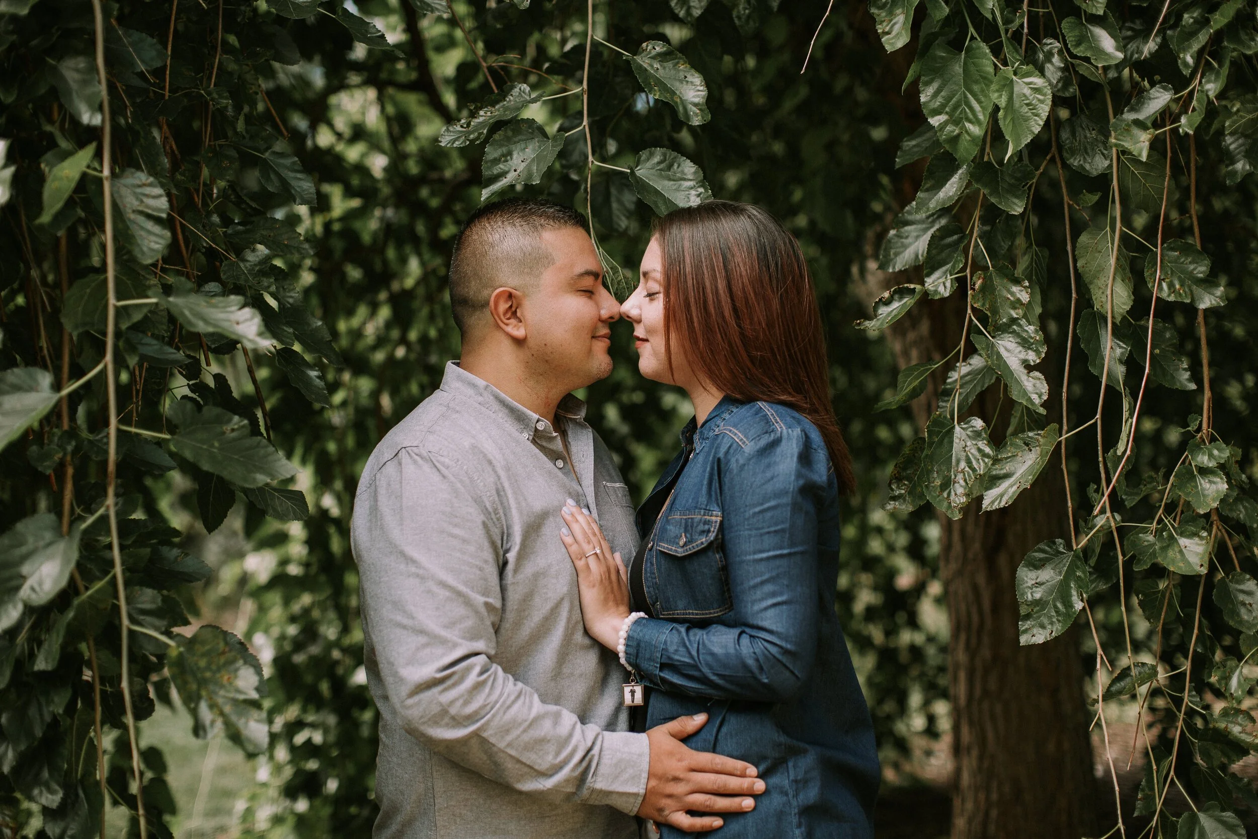 Christina + Ozzie // Engagement at Lilacia Park, Lombard, IL 