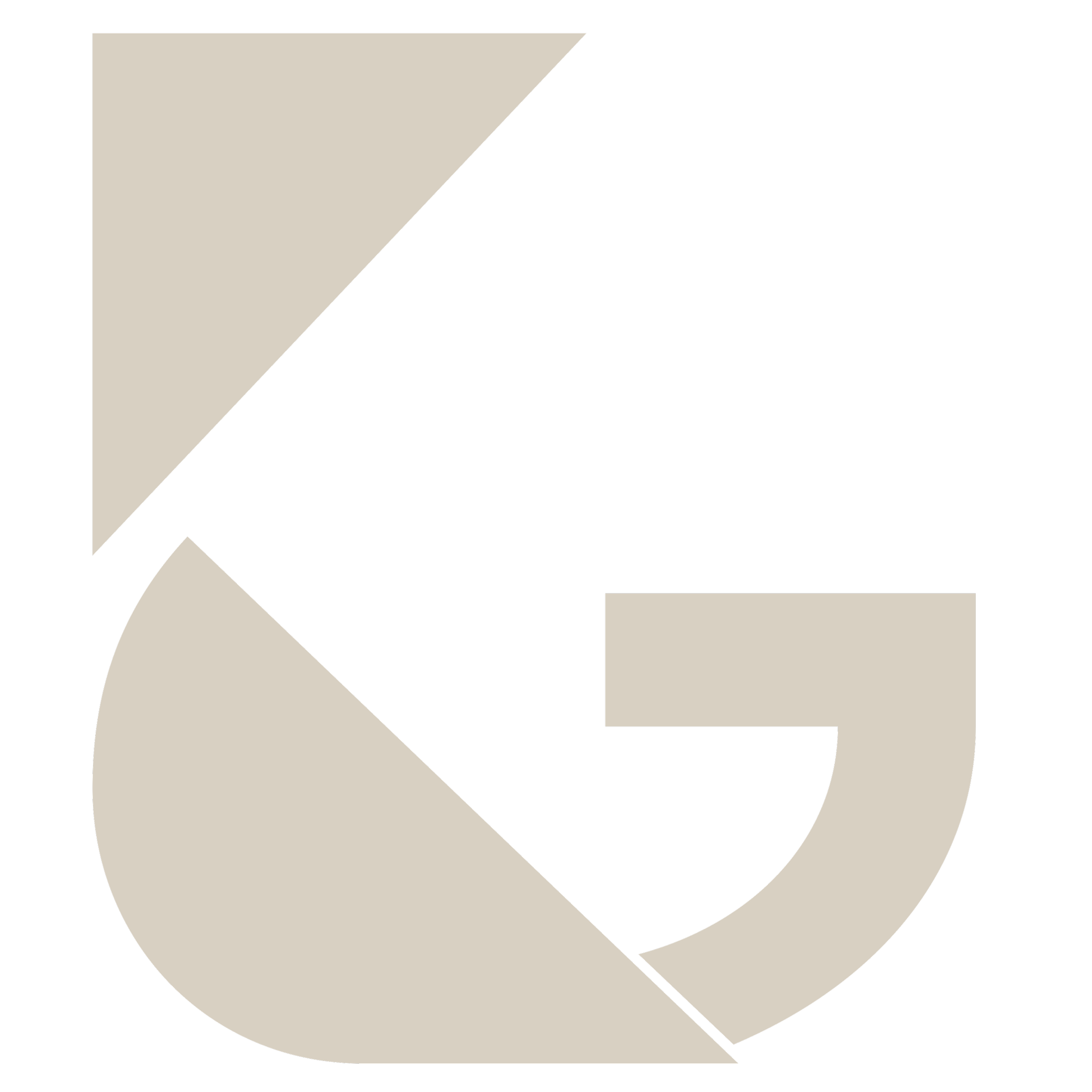 Ett abstrakt konstverk med beige, svart och grå färger i geometriska former.