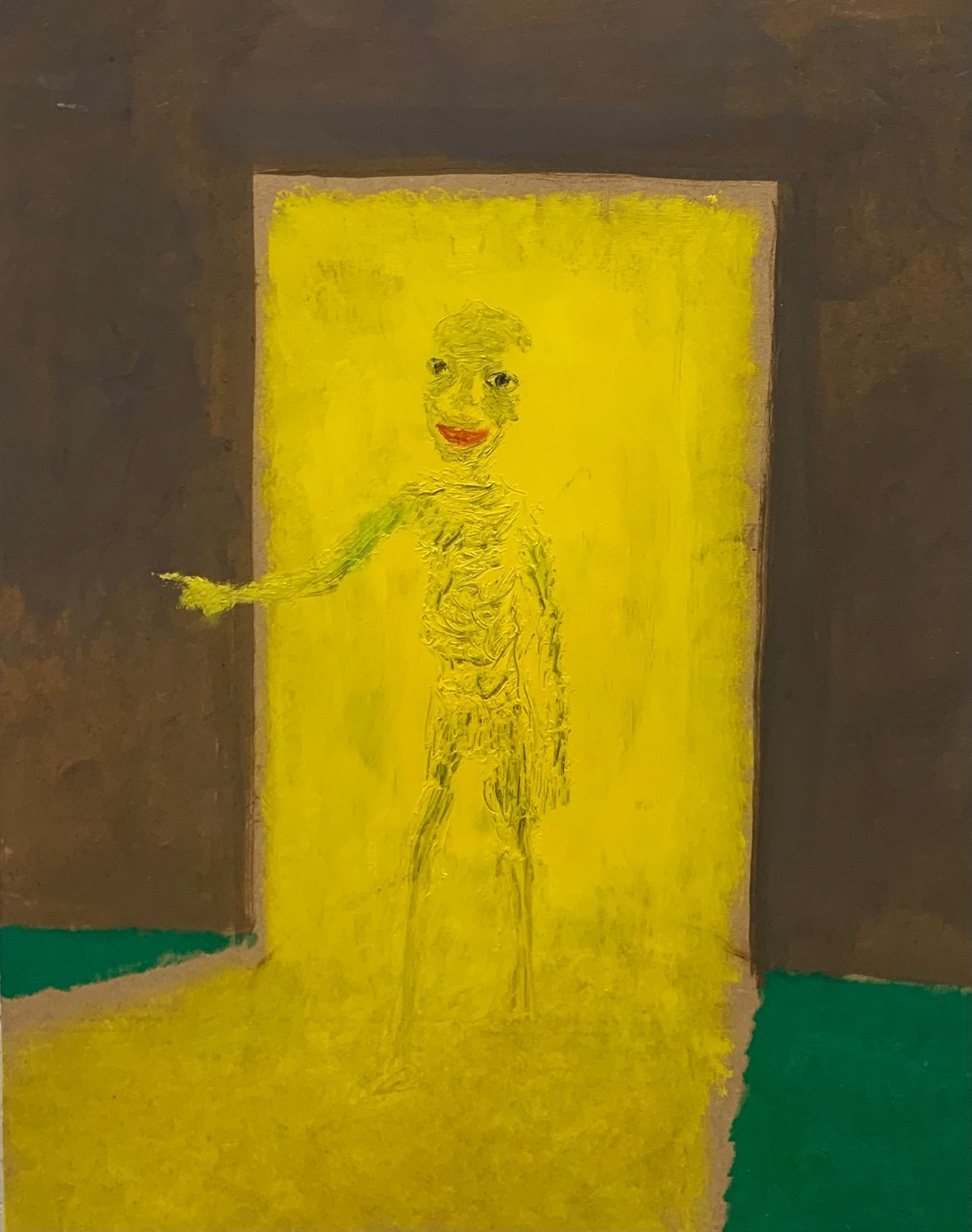 Raus,  Andrej Auch, 2026, Oil on Board 65 x 50 cm