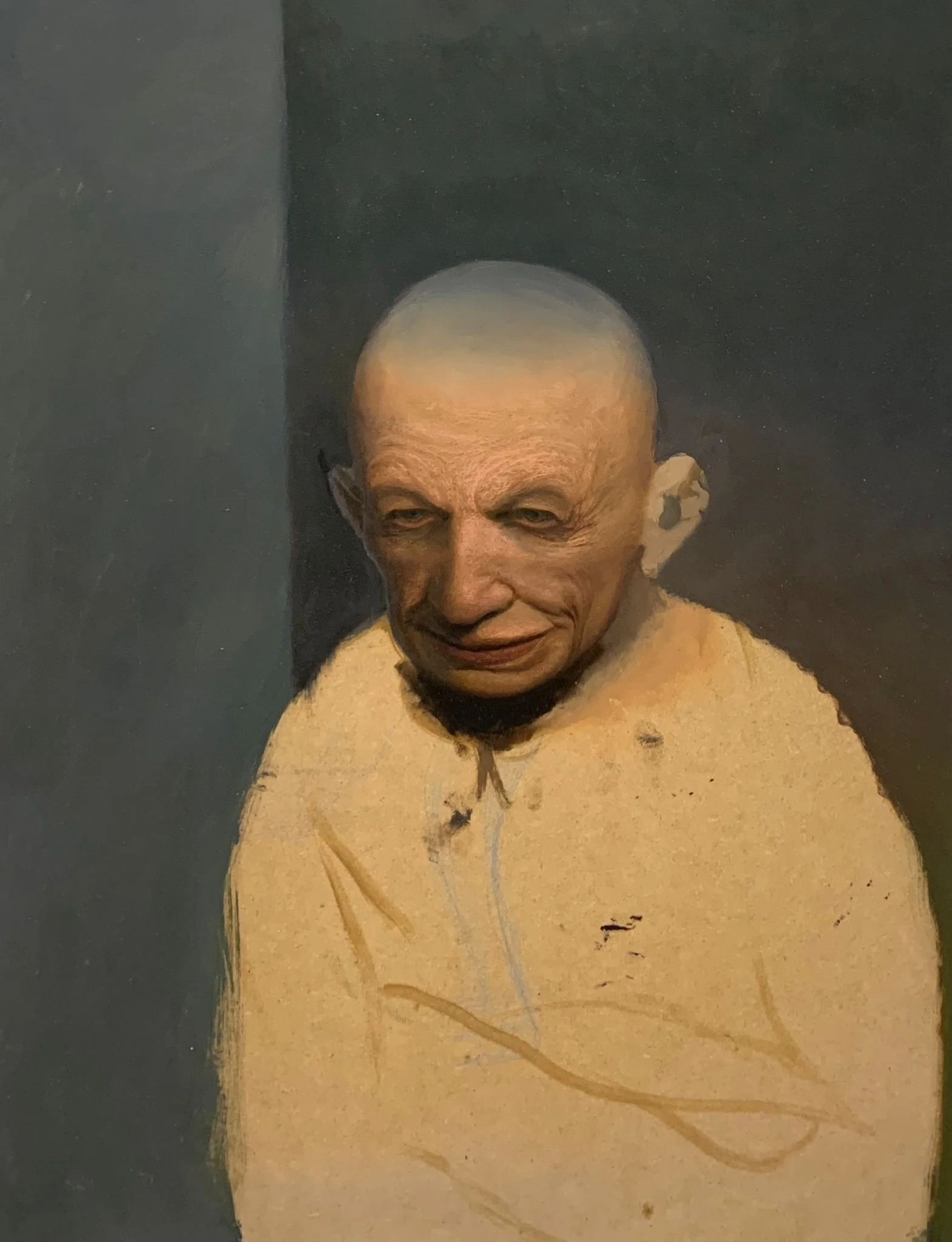 Unfertiger Kopf, Andrej Auch, 2026, Oil on Board 65 x 50 cm