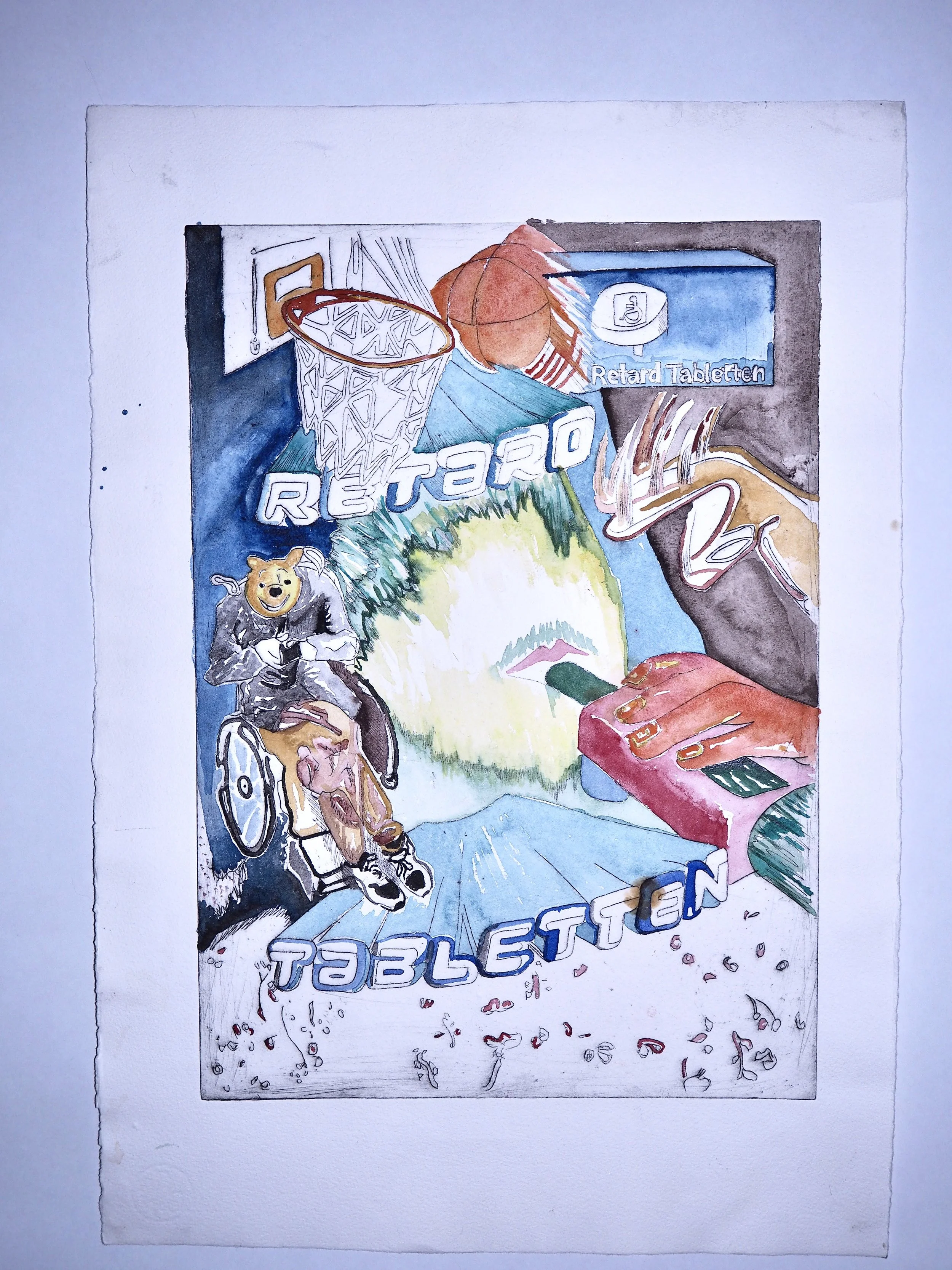 Rollstuhlbasketball 2024 DinA3 Radierung auf Büttenpapier.JPG