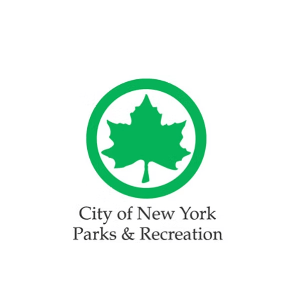 City of New York Park and Recreation logo maple leaf green