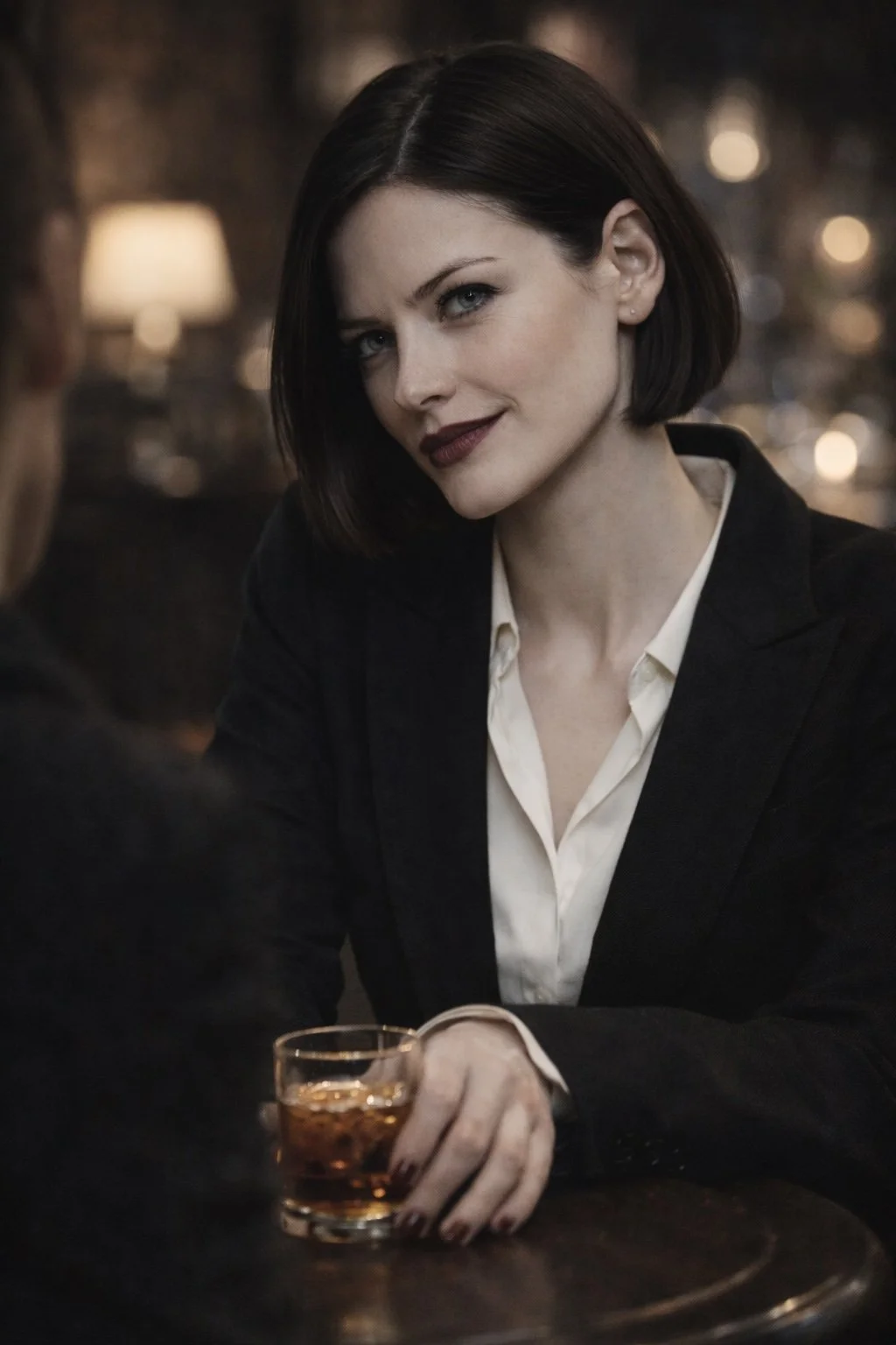 Selene at dinner.jpg