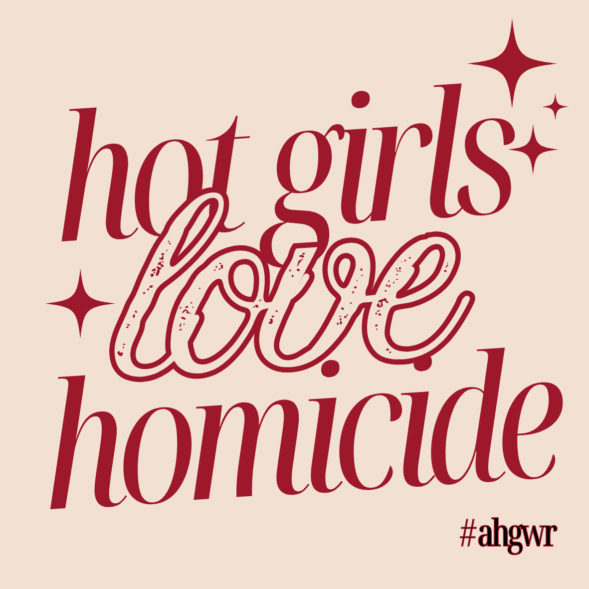 Hot Girls Love Homicide Sticker