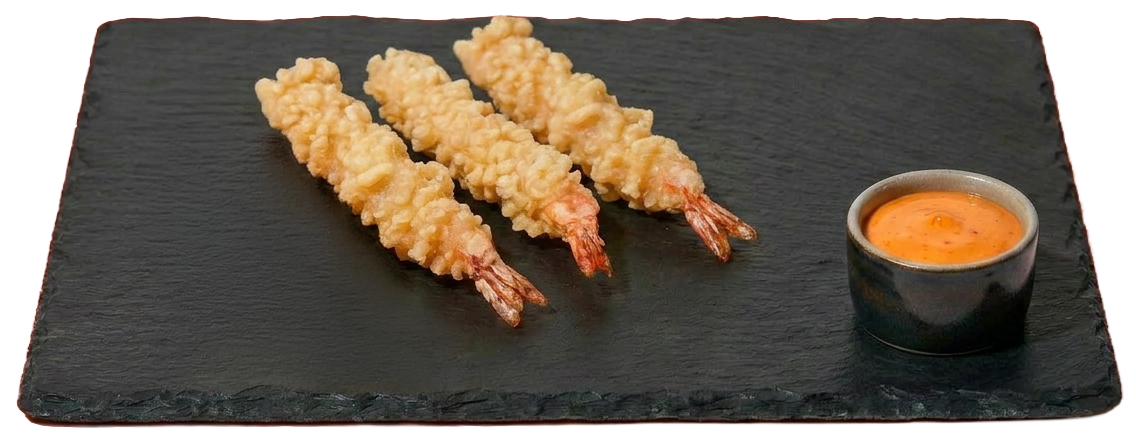 3 Prawn Tempura: with One Sauce