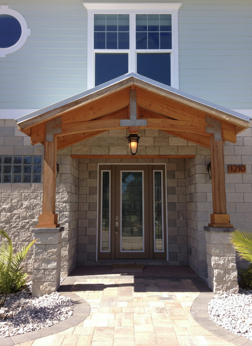 exterior of home built by island dream homes