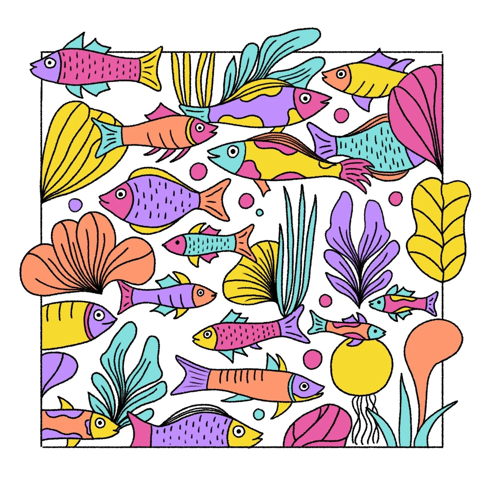 Corales Rainbow Print