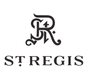 Logo for St. Regis featuring a stylized emblem and the text 'ST. REGIS' underneath.