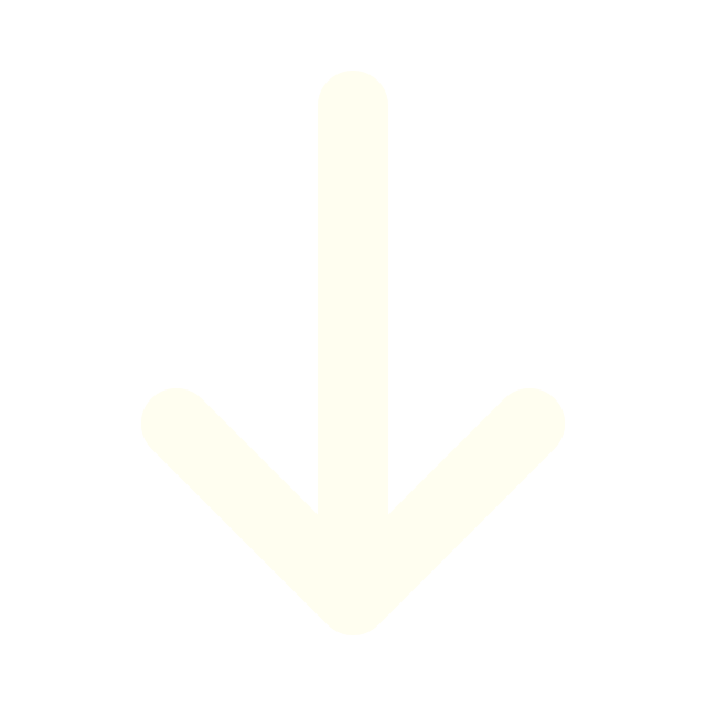 White downward arrow icon on a black background.