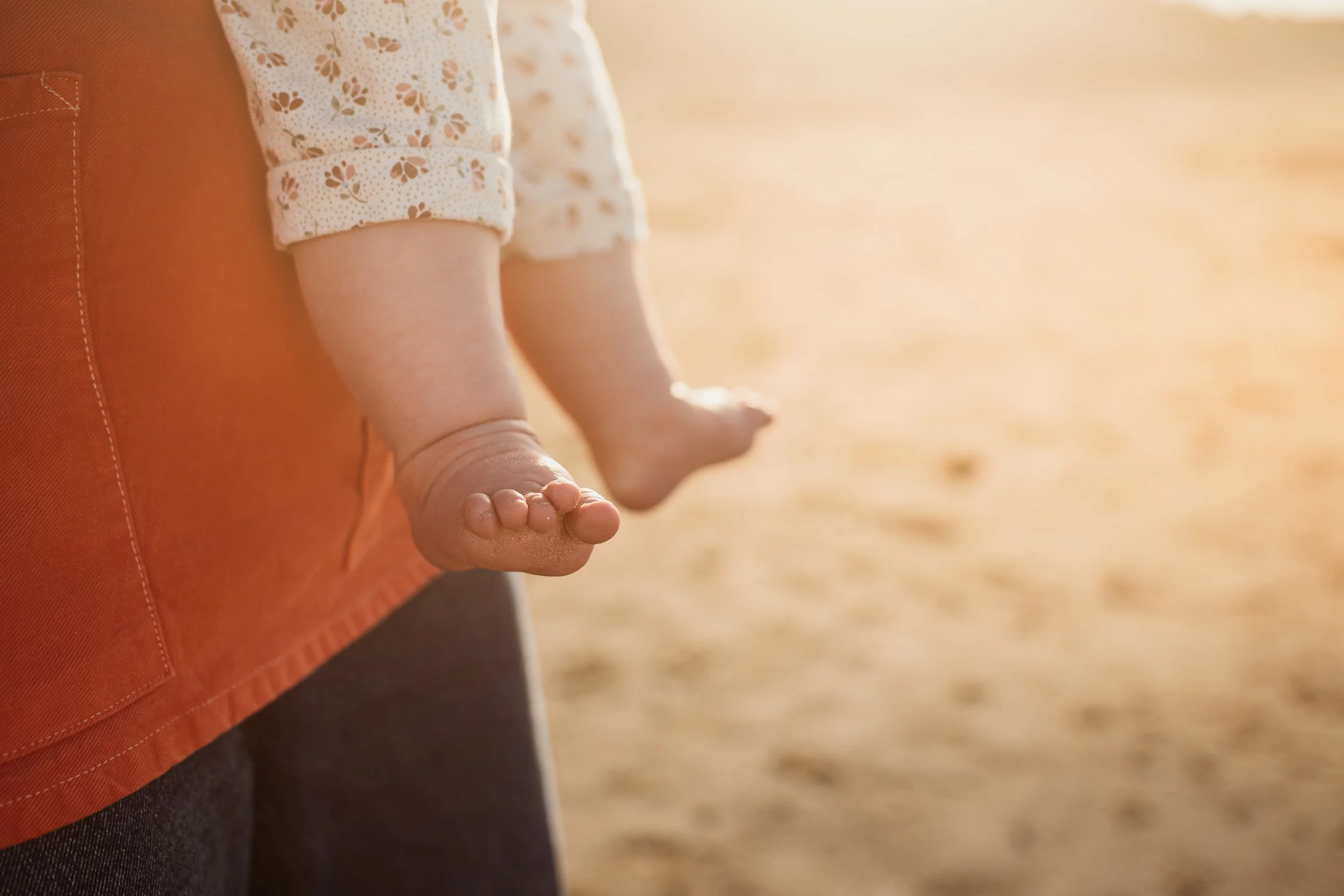 A Golden evening by the sea | Beach Family Photography in Yorkshire